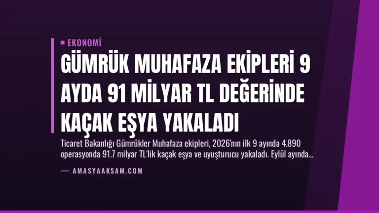 Gümrük Muhafaza Ekipleri 9 Ayda 91 Milyar TL Değerinde Kaçak Eşya Yakaladı