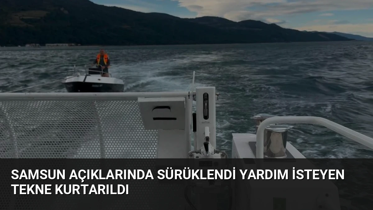 Samsun Açıklarında Sürüklendi Yardım İsteyen Tekne Kurtarıldı