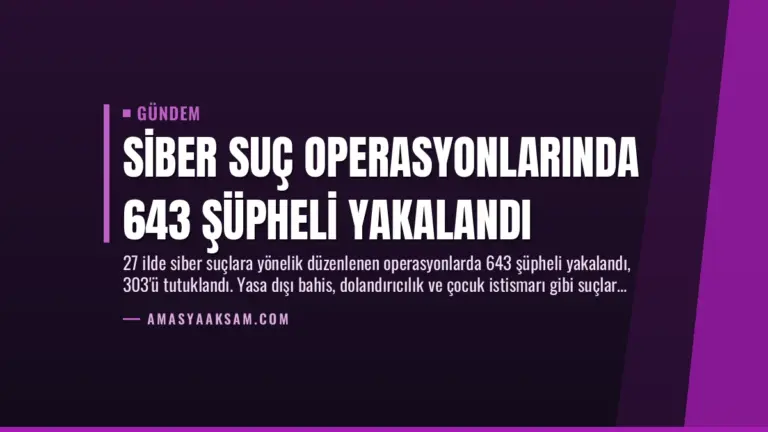Siber Suç Operasyonlarında 643 Şüpheli Yakalandı