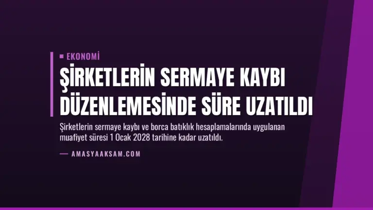 Şirketlerin Sermaye Kaybı Düzenlemesinde Süre Uzatıldı