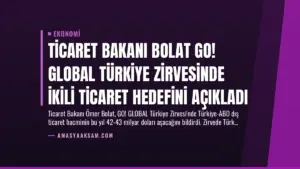 Ticaret Bakanı Bolat GO! GLOBAL Türkiye Zirvesinde İkili Ticaret Hedefini Açıkladı