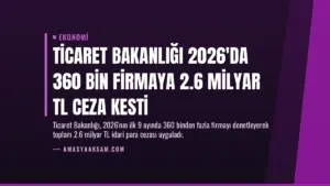 Ticaret Bakanlığı 2026’da 360 Bin Firmaya 2.6 Milyar TL Ceza Kesti