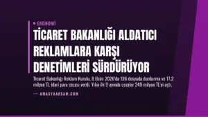 Ticaret Bakanlığı Aldatıcı Reklamlara Karşı Denetimleri Sürdürüyor