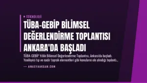 TÜBA-GEBİP Bilimsel Değerlendirme Toplantısı Ankara'da Başladı