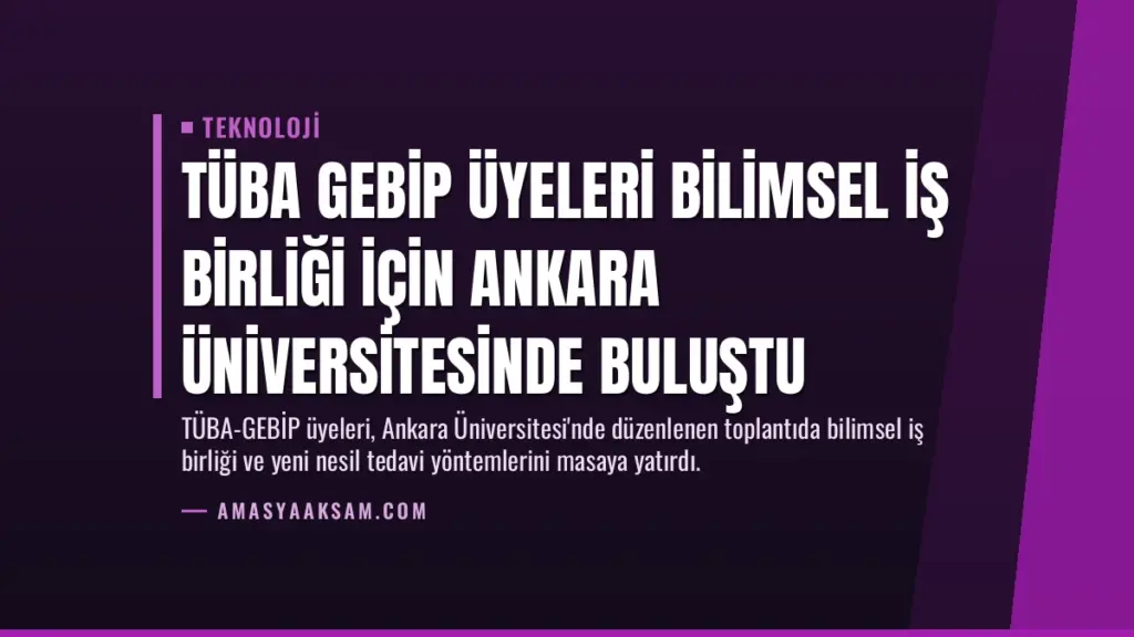 TÜBA GEBİP Üyeleri Bilimsel İş Birliği İçin Ankara Üniversitesinde Buluştu