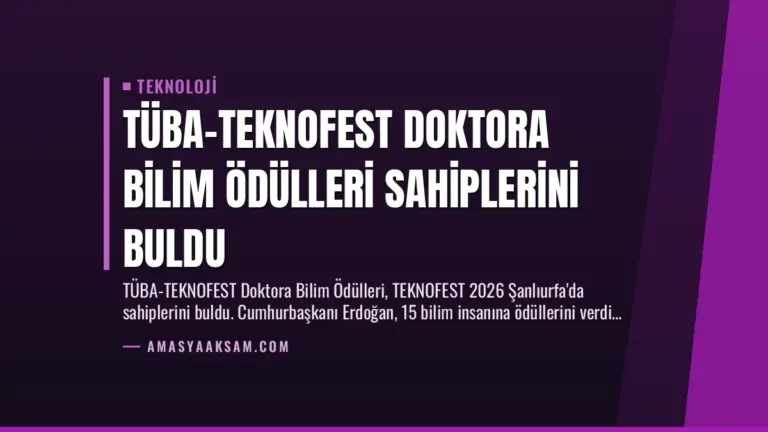 TÜBA-TEKNOFEST Doktora Bilim Ödülleri Sahiplerini Buldu