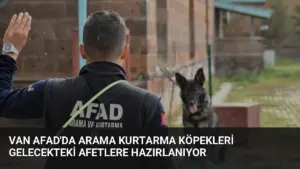 Van AFAD'da Arama Kurtarma Köpekleri Gelecekteki Afetlere Hazırlanıyor